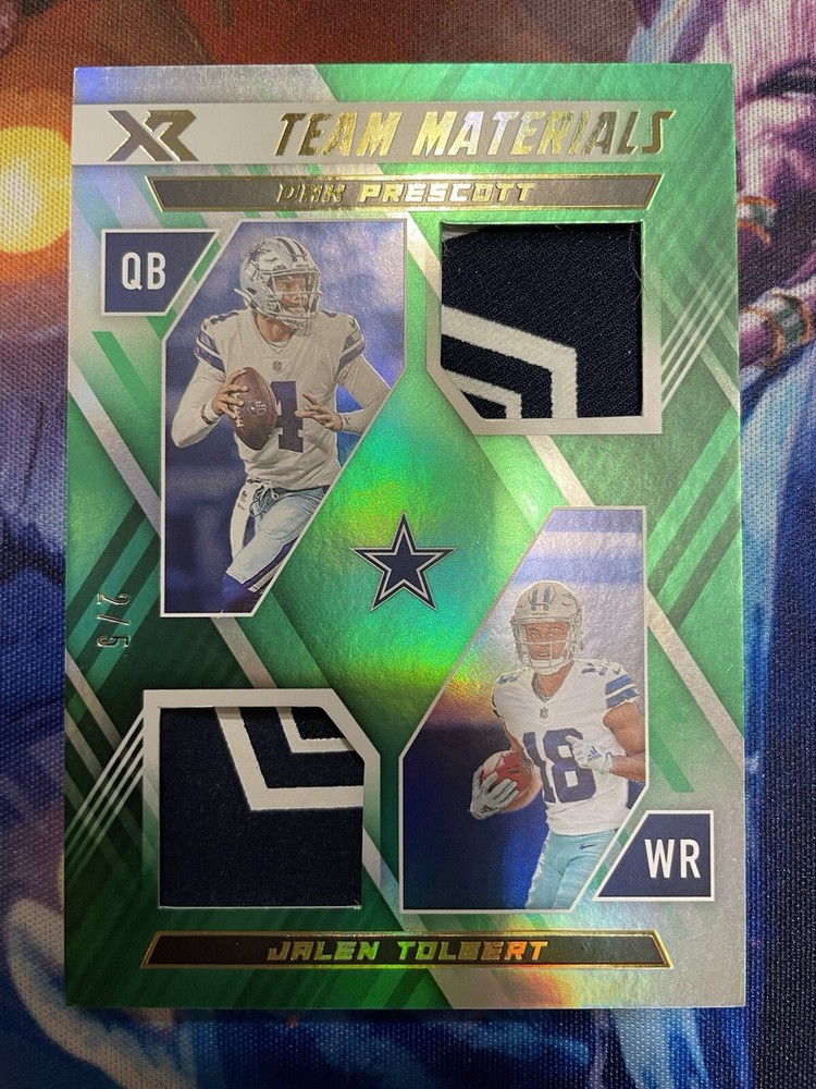 2022 Xr Team Materials Dak Prescott & Jalen Tolbert 2/5 Sick Patch eBay 1/1 Mint