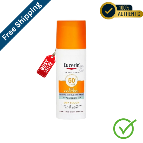Eucerin Sun Protection Oil Control Gel-Cream Tinted Light SPF50+ 50 ml NEW