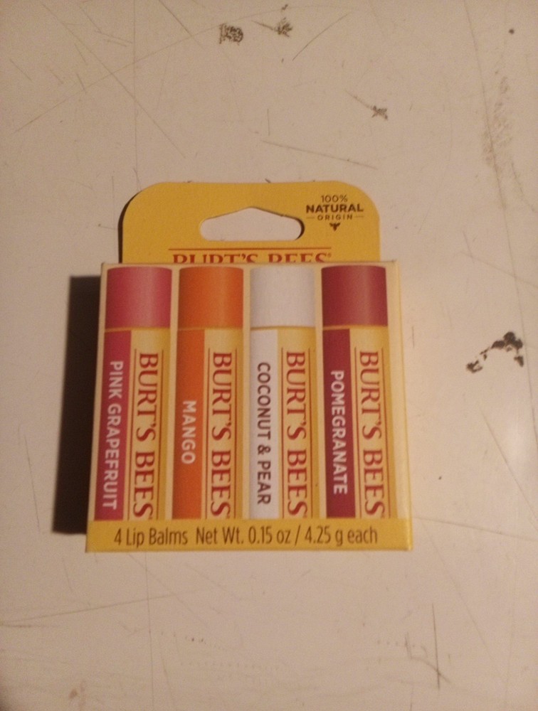 Burt's Bees Superfruit Lip Balm 4 Pack with Free Shipping