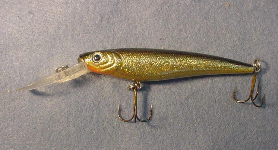Berkley Frenzy Firestick FS9-M 3.5 Inch Rattle Crankbait Jerkbait in Black & Gold