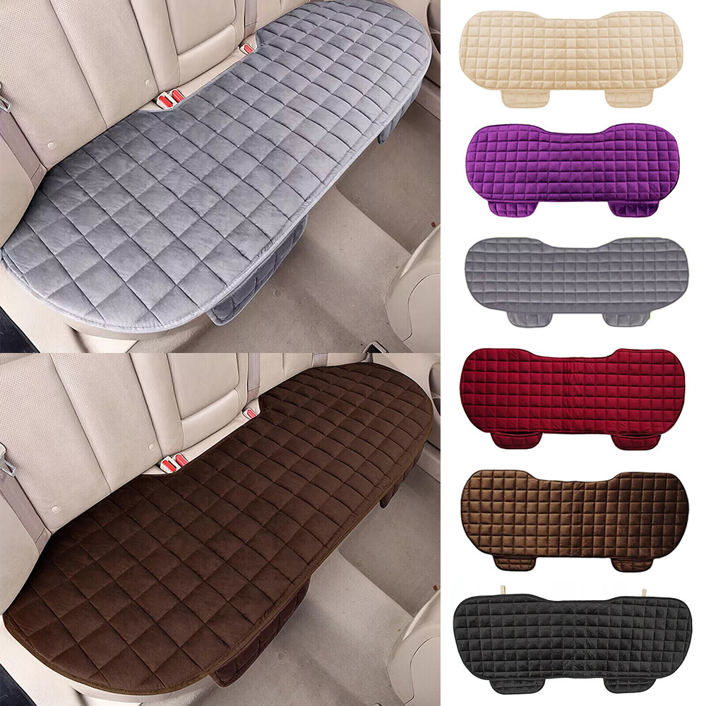 Universal Rear Back Car Seat Cover Plush Protector Non-Slip Mat Chair Cushion