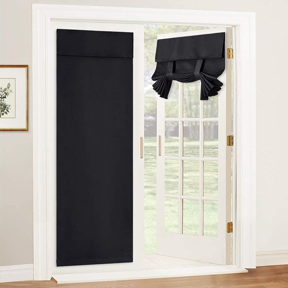 Blackout Door Curtain - Tricia Window Shades Thermal Insulated Light Block Frenc