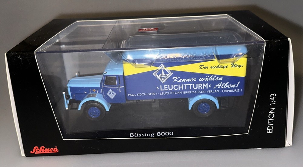SCHUCO BUSSING 8000 TRUCK PAUL KOCH LIGHTHOUSE MIB RARE 1:43 NEW