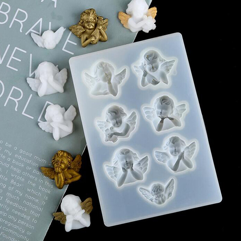 Little Angel Silicone Mold for DIY Clay UV Resin Jewelry and Decor