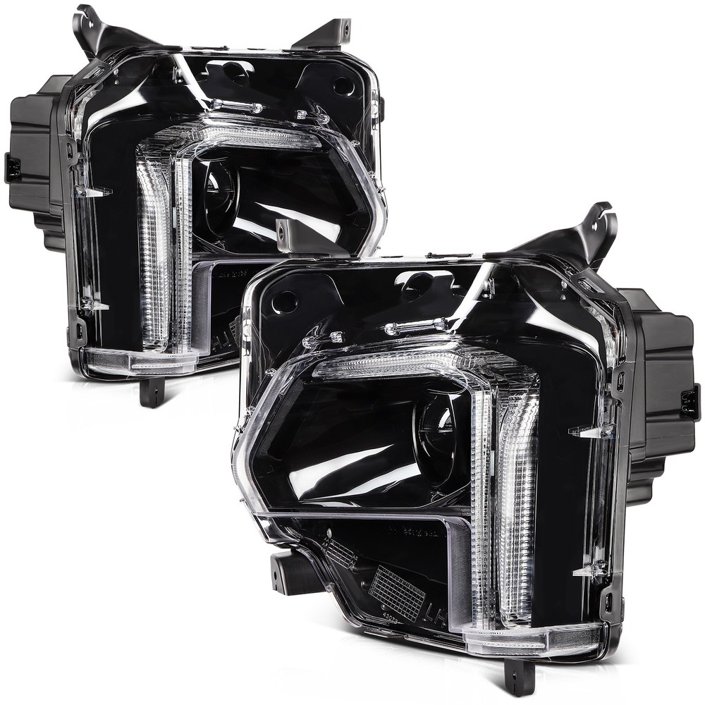 Headlights Assembly Pair w/LED DRL Projector For 2022-2024 Chevy Traverse 3.6L