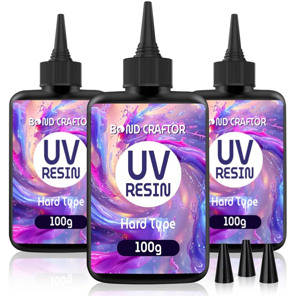 300g Fast-Curing UV Clear Hard Epoxy Resin for Jewelry DIY Crafts