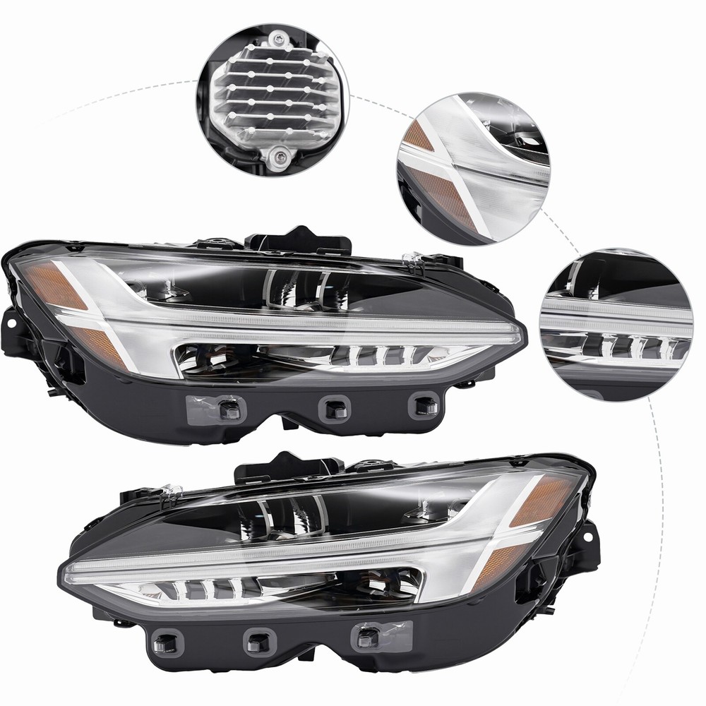 2018-2023 Volvo S90 V90 Full LED Headlight Assembly Pair Left & Right