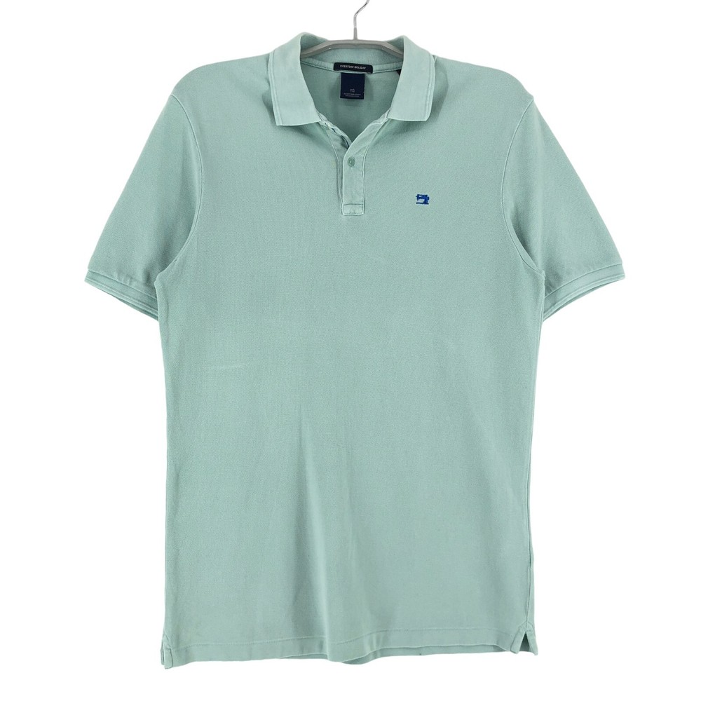SCOTCH & SODA Regular Mint Green Polo Neck T-Shirt Men Size M