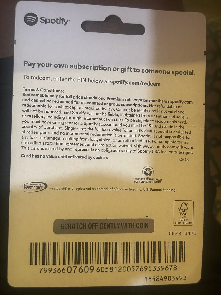 Spotify Gift card-image