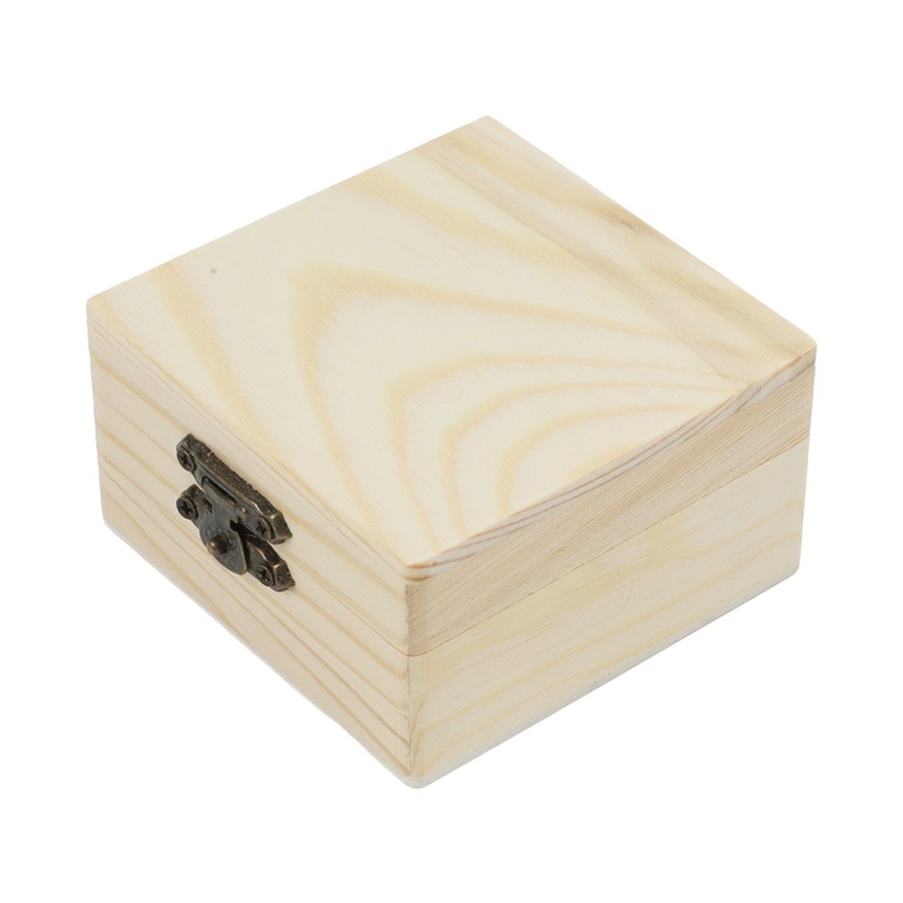 1pc Brand New Wooden Storage Box Handcrafted Natural Organizer