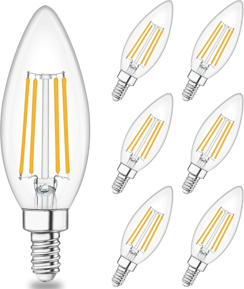 BRIMAX E12 LED Candle Bulb 40W 60W Equivalent for Chandeliers