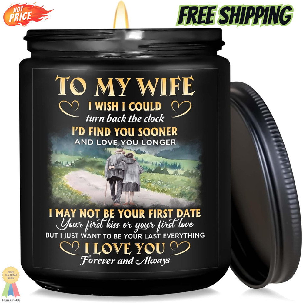 Thoughtful Wife Candle Gift - Christmas Valentine Birthday Present for Her