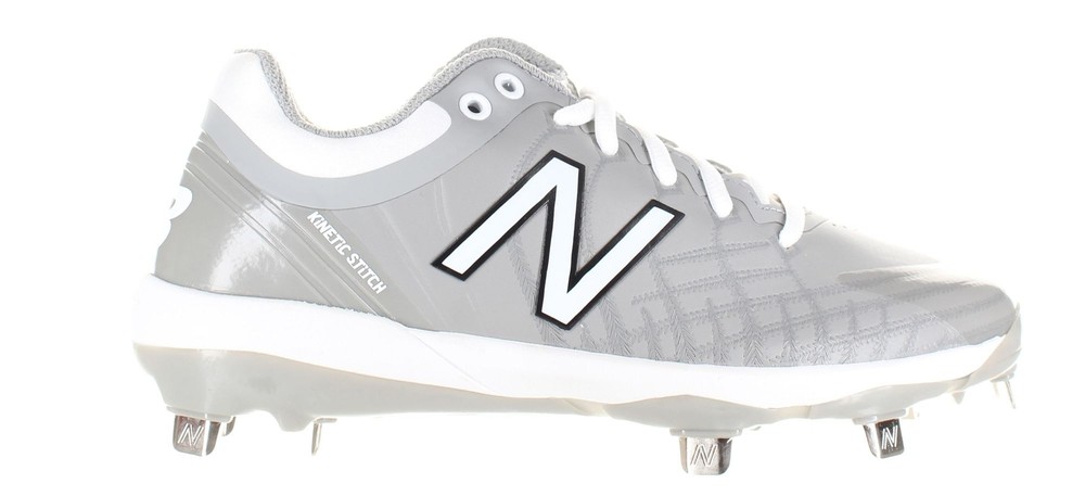 New Balance Mens L4040tg5 Gray Baseball Cleats Size 5 (2E) (2285810)