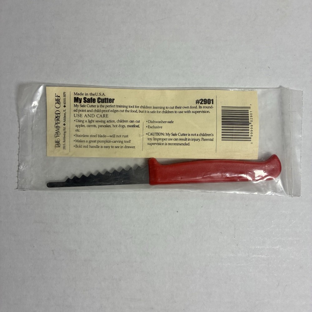Pampered Chef My Safe Cutter #2901 Child Safety Knife Pumpkin Carving SF