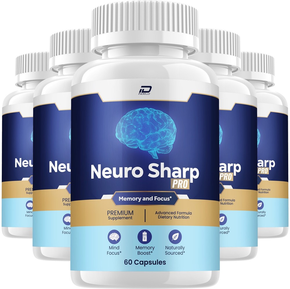 (5 Pack) Neuro Sharp Supplement Capsules – NeuroSharp All Natural Memory Focus