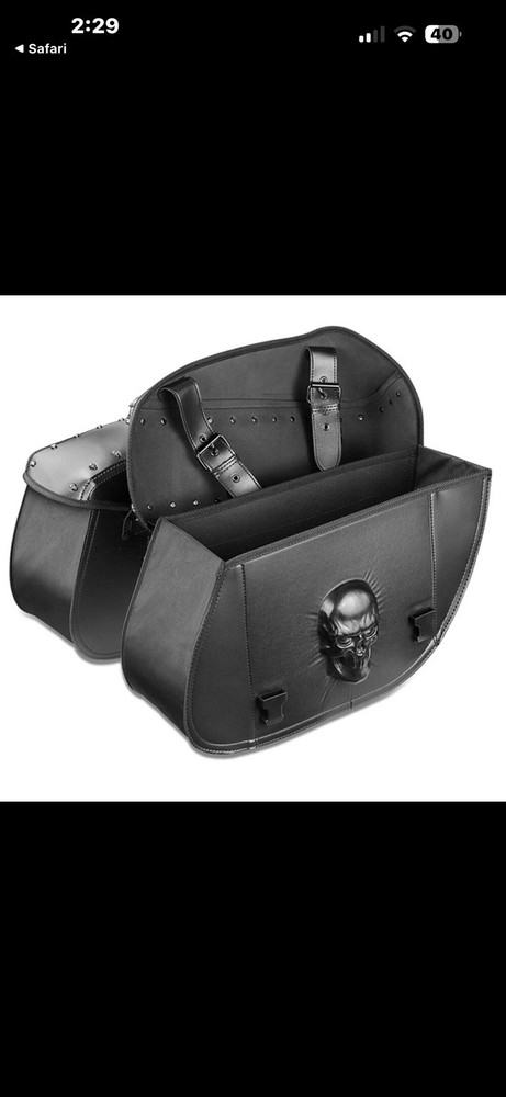 PU Leather Motorcycle Saddlebags Universal Saddle Bag Side Saddle Bags Luggage