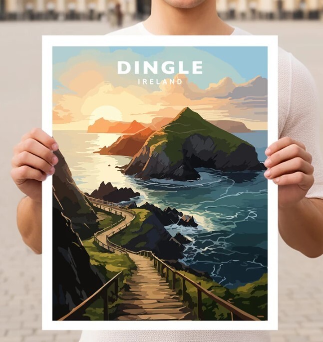 Dingle Ireland Travel Wall Art Poster Print
