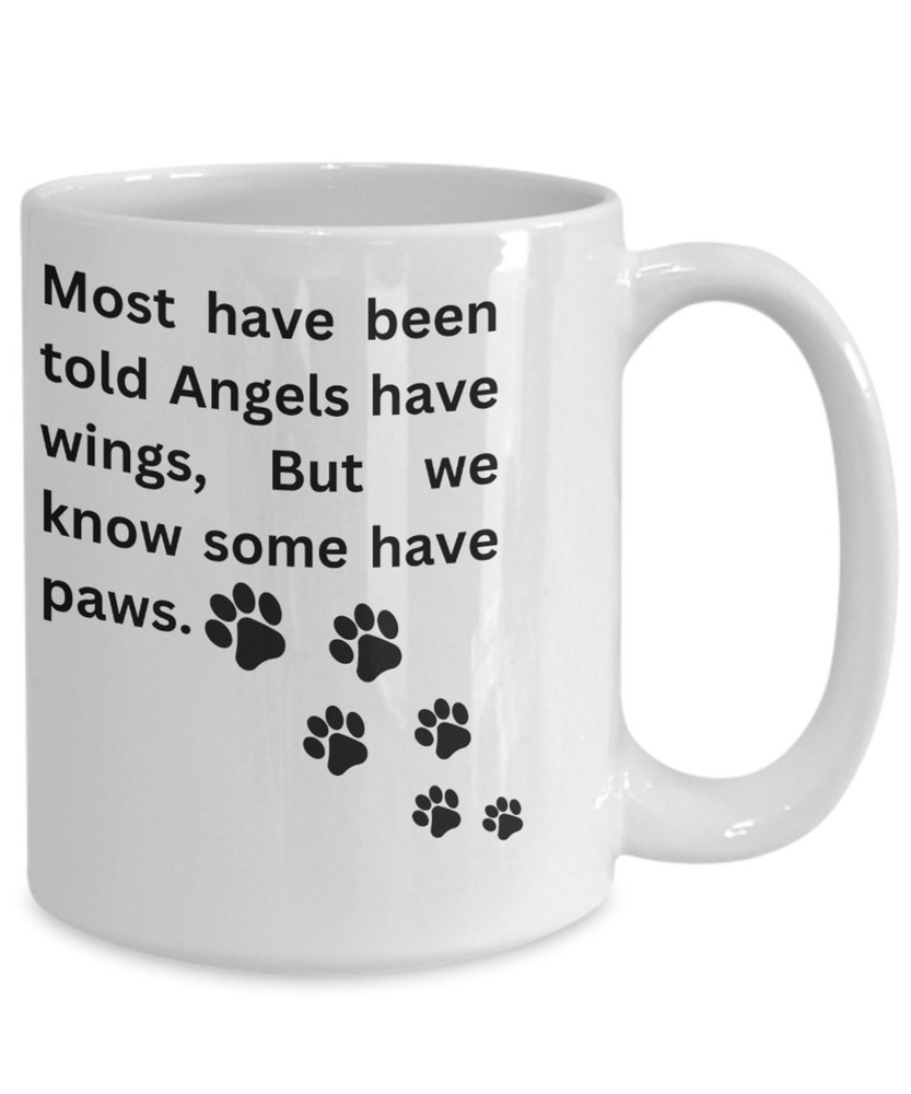Mom Mug Best Friend Mug Gift Mug Angel Mug Animal Dog Mug Cat Mug Wings Paws Cof