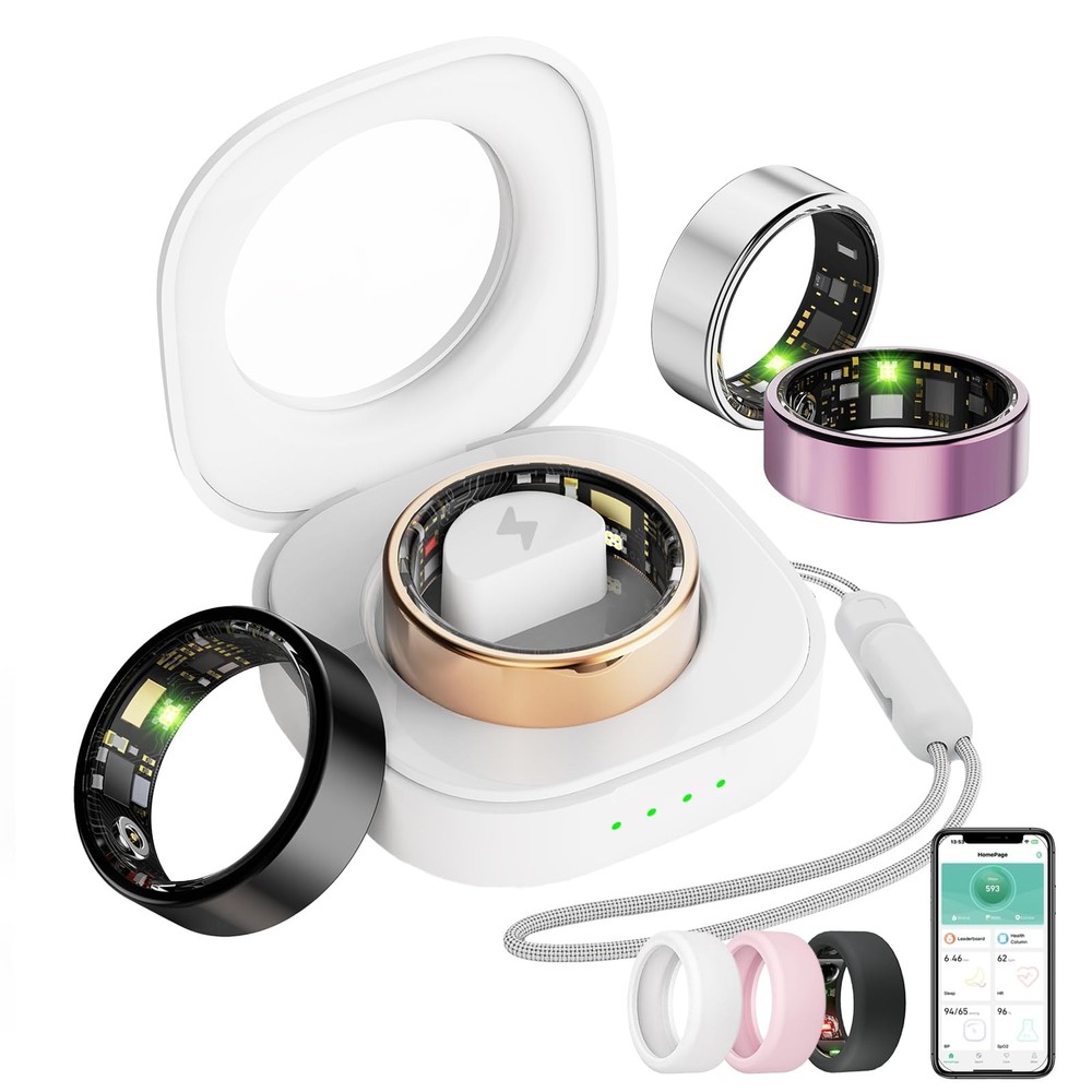 Smart Ring for Women & Men - Health Tracker with Heart Rate, Blood Oxygen & More