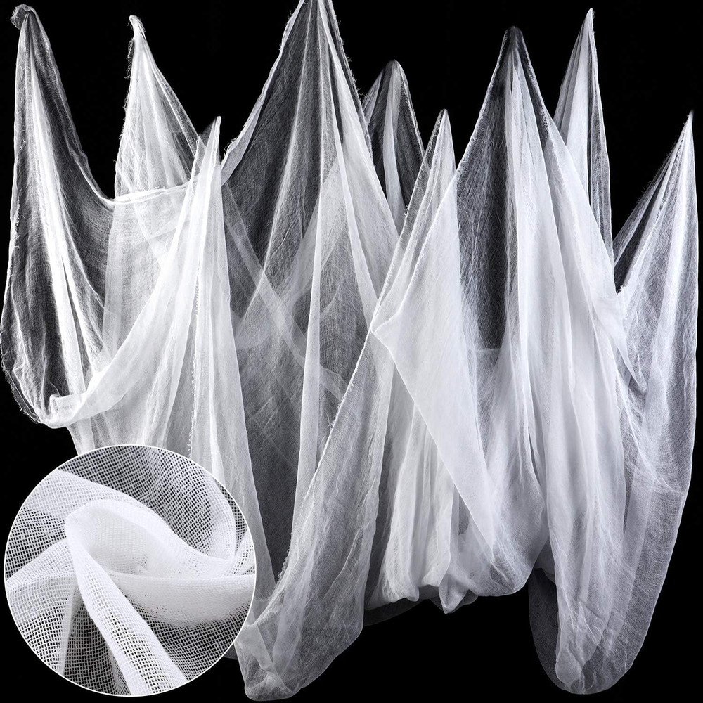 85 X 197 Inch Halloween Cheesecloth Cheese Cloth Roll for Crafts Large White Cot