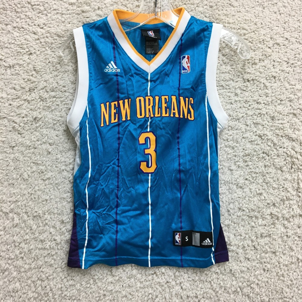 Adidas New Orleans Hornets Jersey Small Youth Blue NBA #3 Chris Paul Boys S