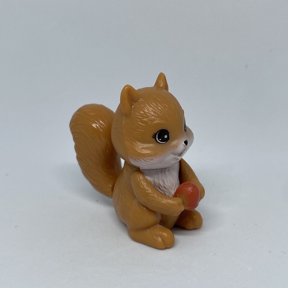 Barbie Playset Let's Go Camping Squirrel With Eating Motion