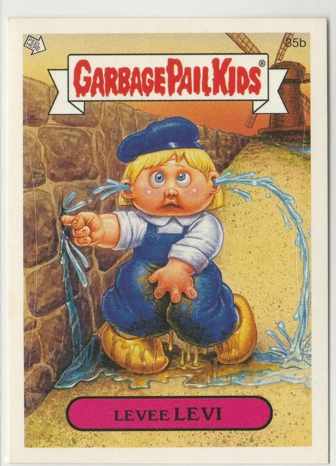 Levee Levi #35b Garbage Pail Kids GPK 2005 ANS4 All-New Series 4 Card