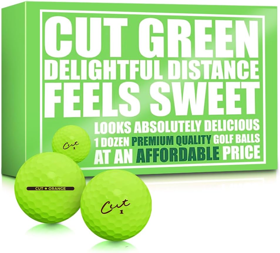 Birdie Town Cut Matte Colored Golf Balls - Premium, Soft Core Colored Golf Ball