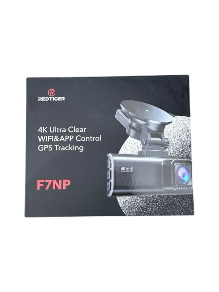 REDTIGER F7NP 4K Dash Cam with Front and Rear View Built-In WiFi GPS