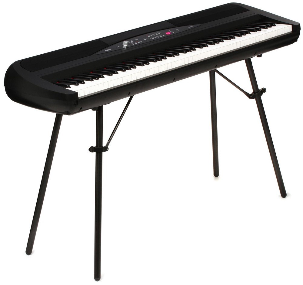 Korg SP-280 Black Digital Piano with Built-in Speakers