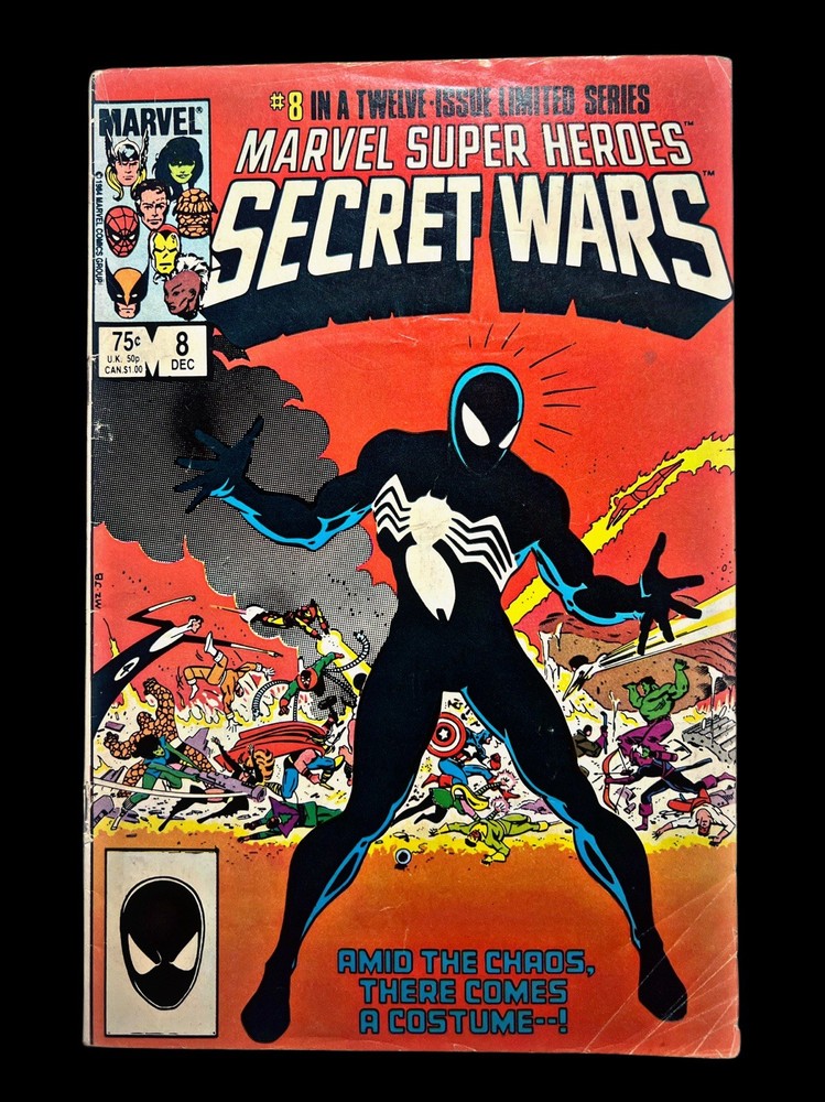 Secret Wars 8 🔥 1st Black Suit Spider-Man 1984 Marvel Key ✨ Origin of Venom