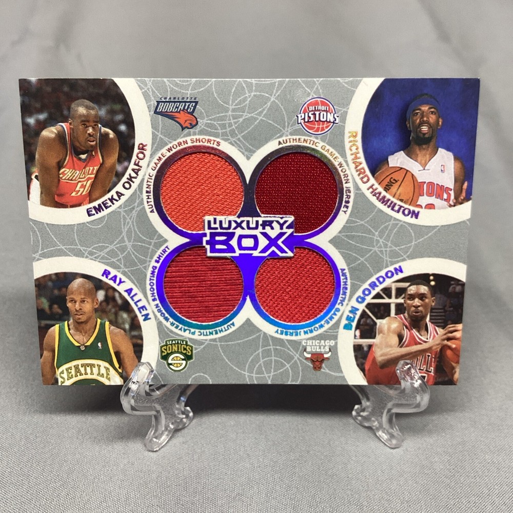 Ray Allen Richard Hamilton /193 Quad Relics Gordon  2005-06 Luxury Box Box Out