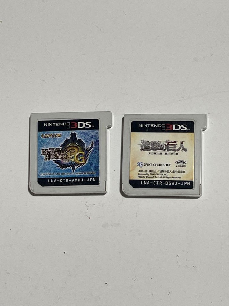 24 Hours Limited 3Ds Monster Hunter And Attack On Titan Cassette F/S-411 from ja