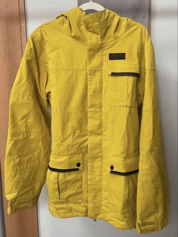 Volcom Snowboard Jacket Mens Size M Yellow