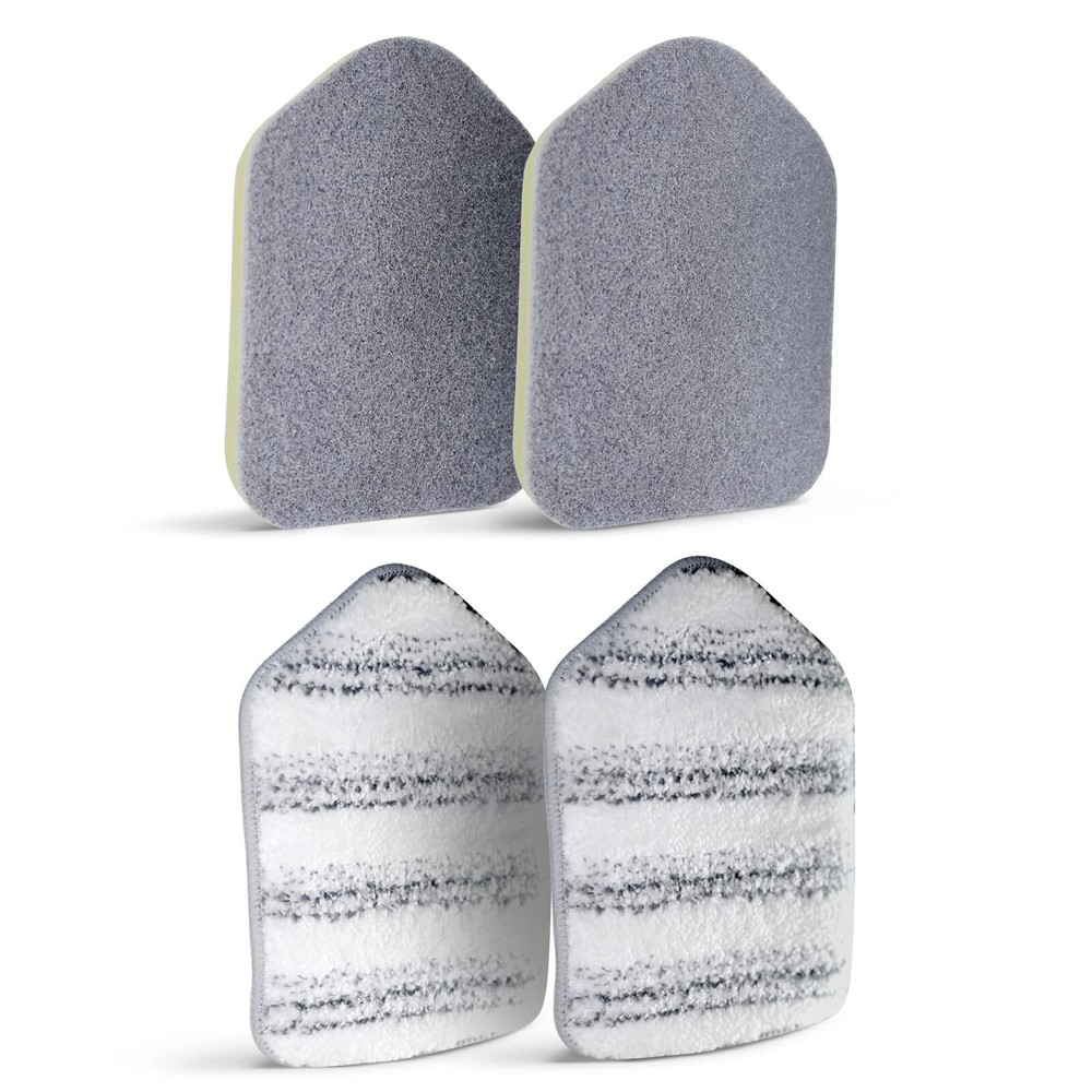 Replacement Head Scrubber Pad For Tub Tile Scrubber Brush Include 2 Scouring Pad