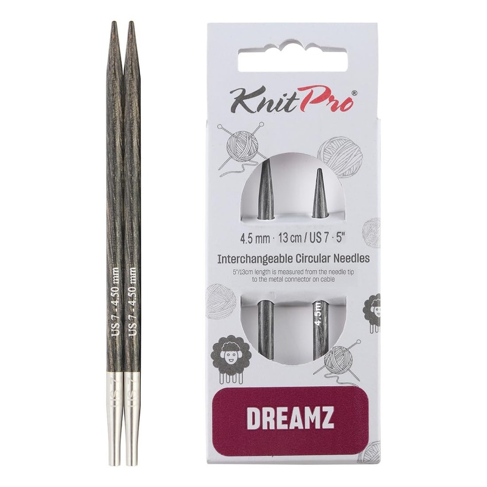 KnitPro Dreamz 5-inch Interchangeable Knitting Needles Size US 7 4.5mm