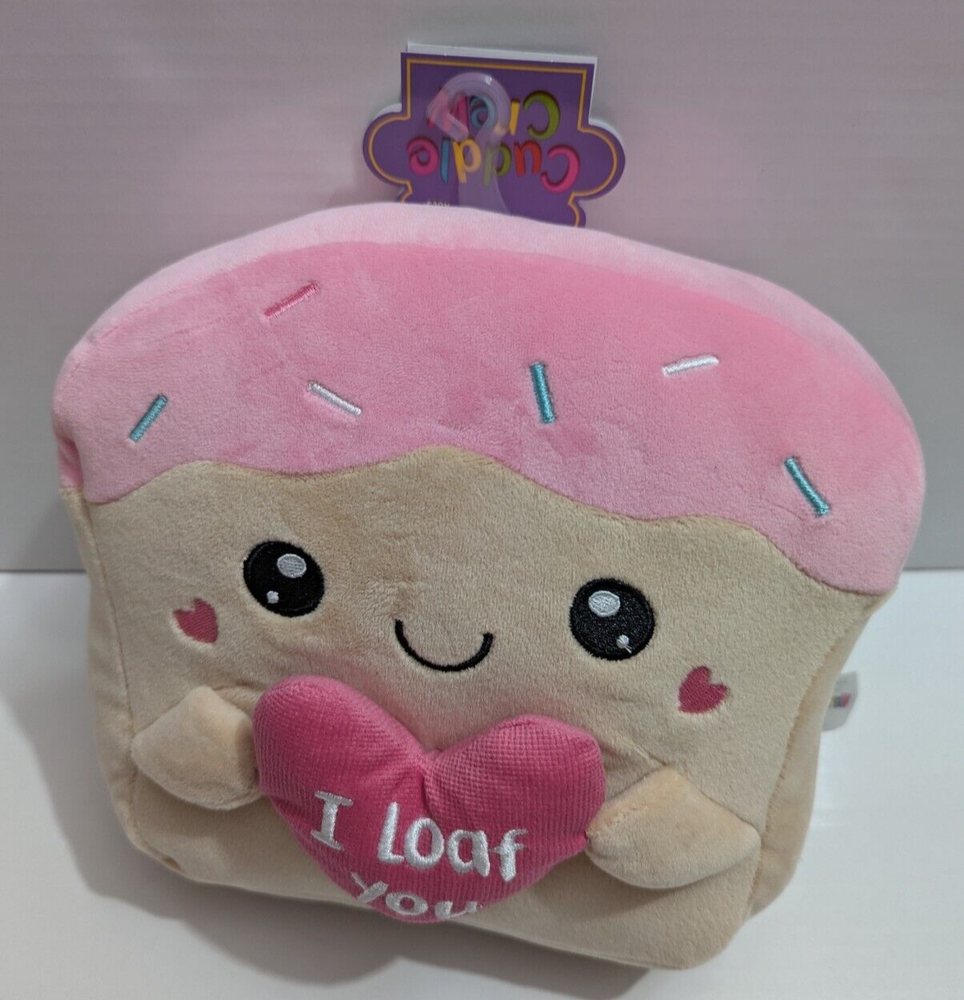 Cuddle Crew Plush Stuffed Animal I Loaf You NWT Soft Toy