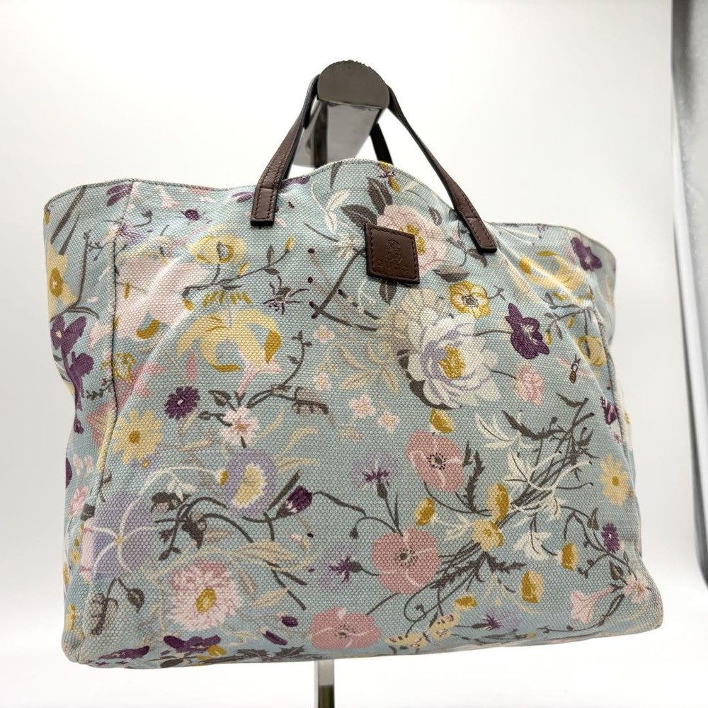 Gucci Kids Mini Floral Canvas Tote Bag