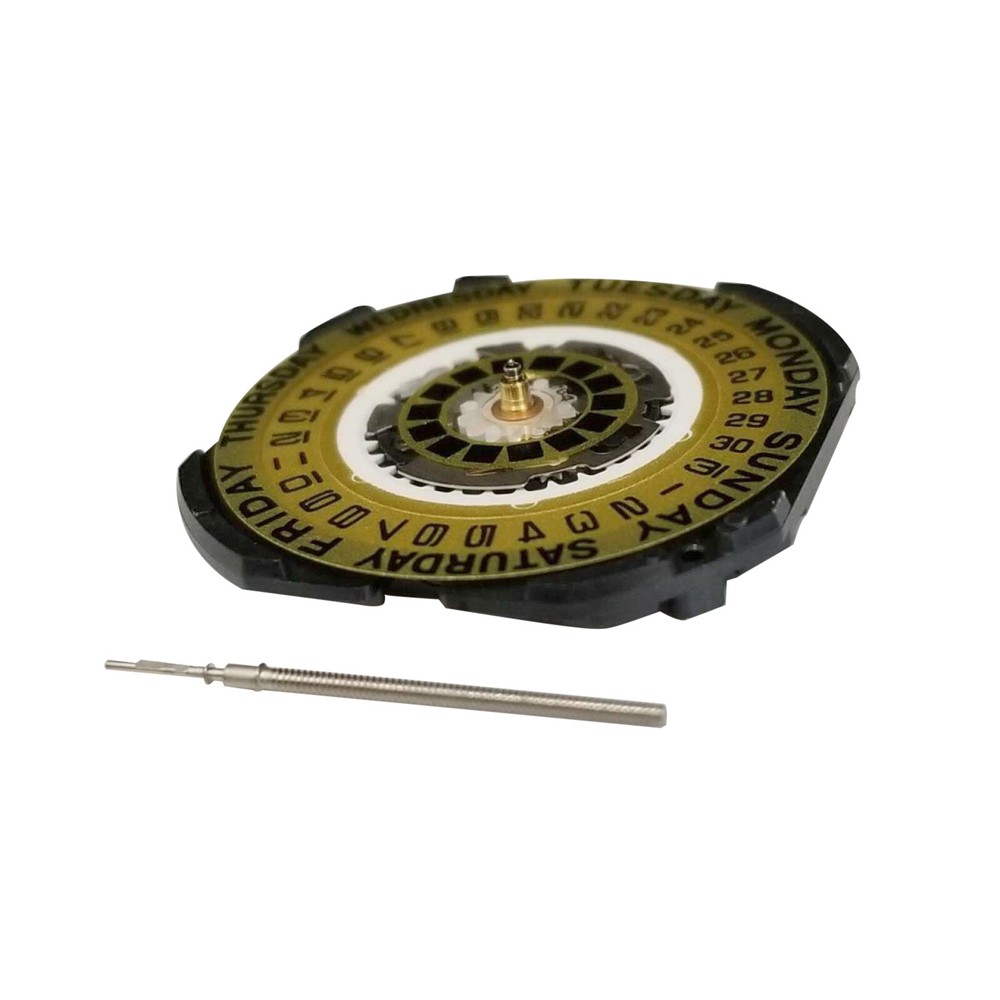 VX44E Replacement Quartz Watch Movement with Date & Wide Day Feature