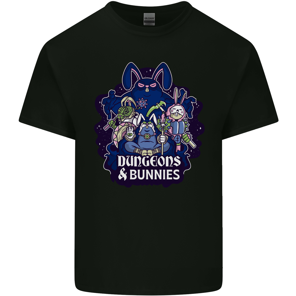 Dungeons & Bunnies Role Play Games RPG Mens Cotton T-Shirt Tee Top