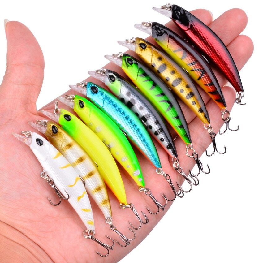 Laser Slow Mixed Fishing Lure Set Wobbler Crankbait  Artificial Hard Bait Carp