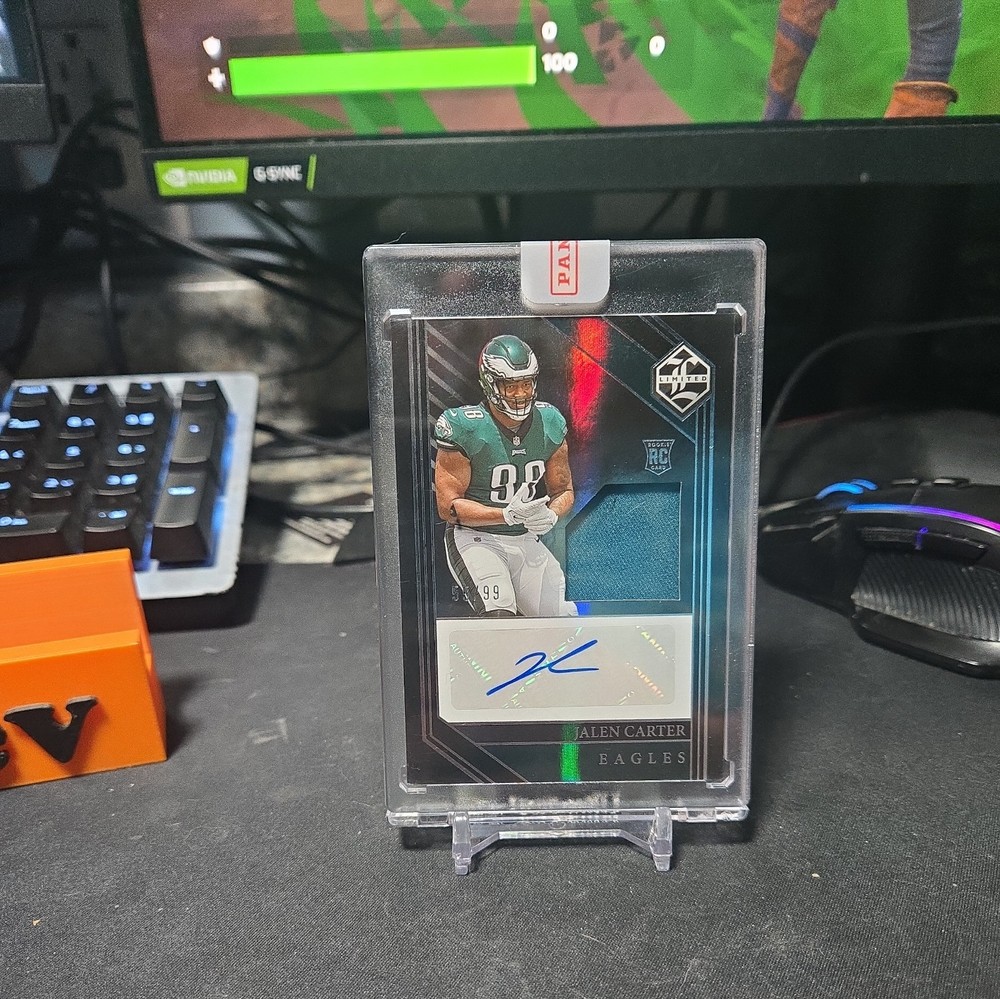 2023 Panini Limited Jalen Carter Rookie Patch Auto /99