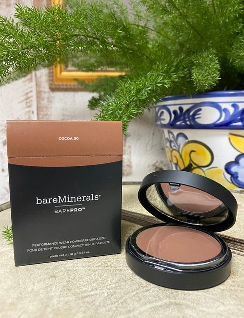 BareMinerals BarePro Powder Foundation 30 Cocoa 0.34 oz New In Box