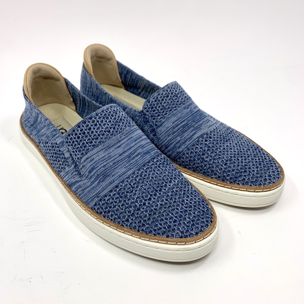 UGG Women's Size 7.5 SAMMY Sporty Knit Slip-On Sneakers Flat Blue Shoes EUC