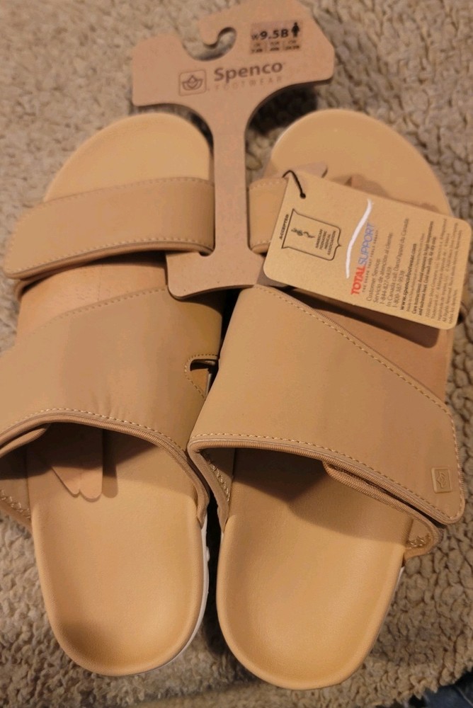 SPENCO SLIDES Podiatrist Preferred Women 9.5B KHOLO NEUVO Champagne. MSRP $69.