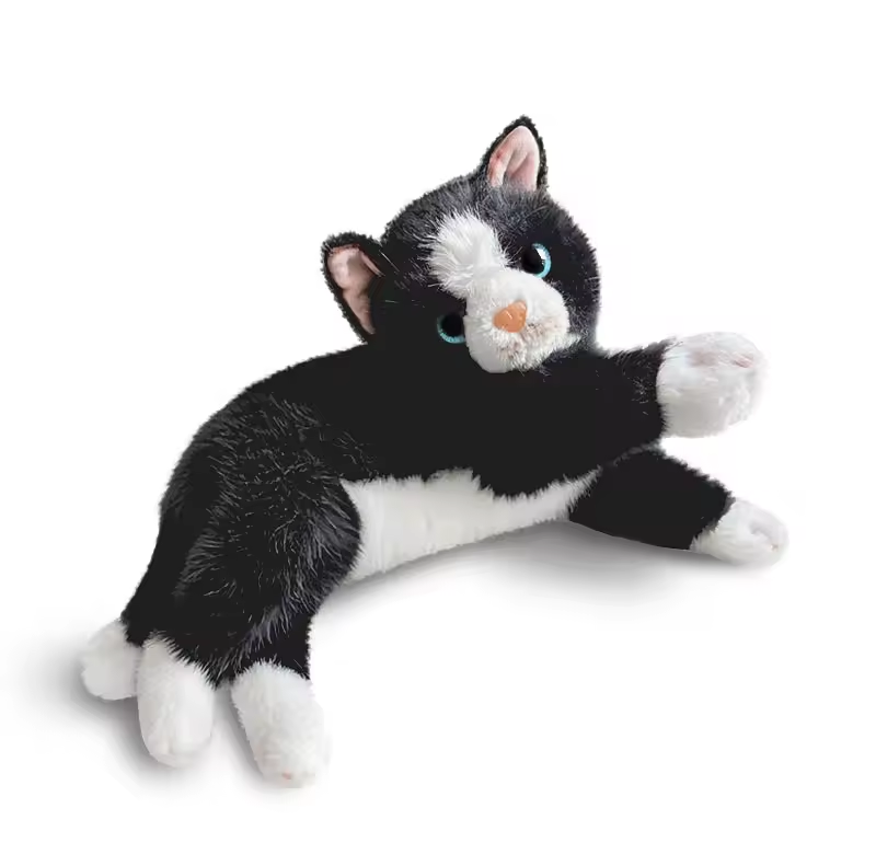 Black Kitten Cat 15 Inch Stuffed Animal Plush Toys Toddler Doll Kids Gifts