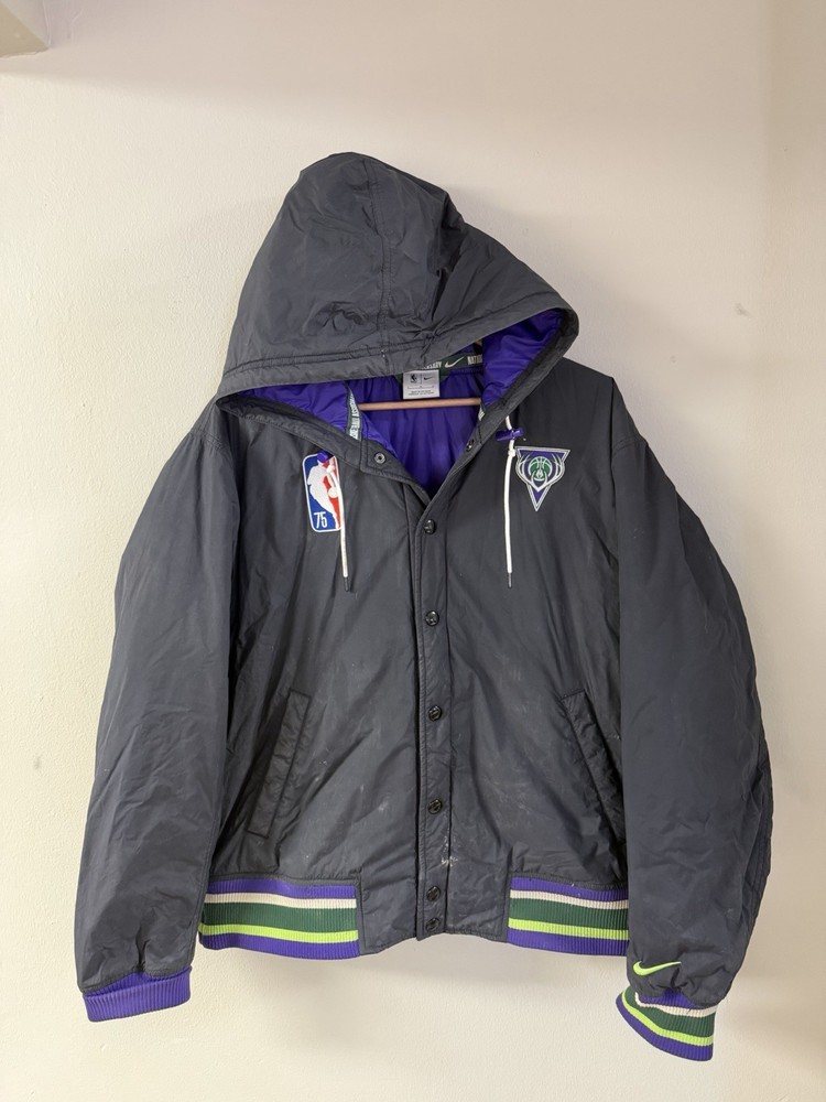 Nike Milwaukee Bucks 75th Anniversary Jacket City Style Men’s Large