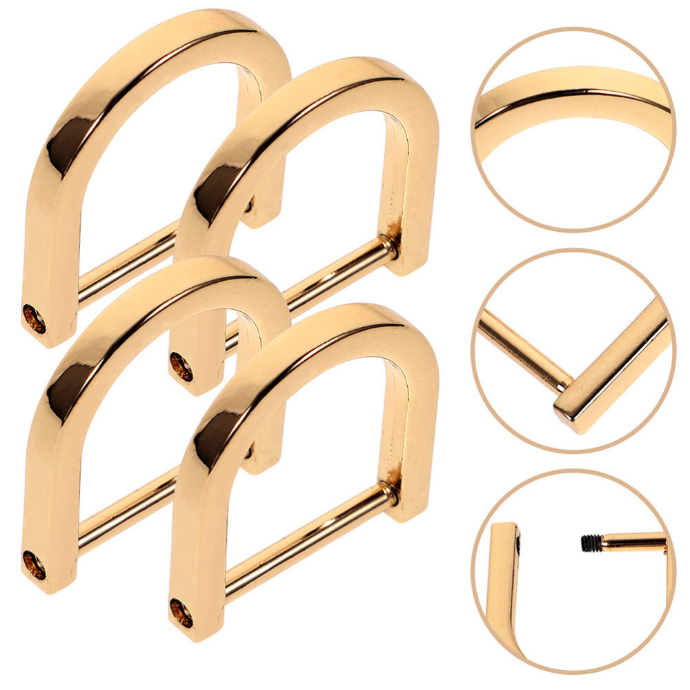 8-Piece D-Ring Buckle Set for DIY Bag Making and Crafting
