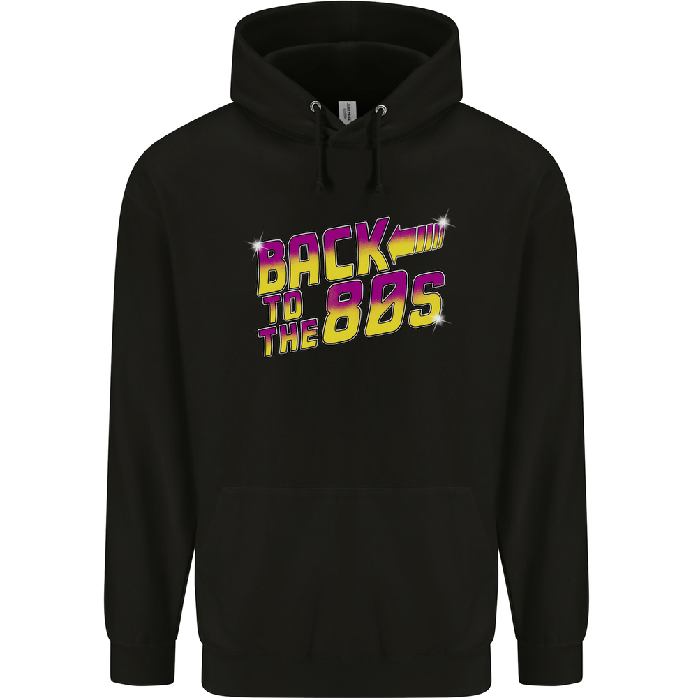 Back to the 80s Retro Pop Music Birthday Mens 80% Cotton Hoodie
