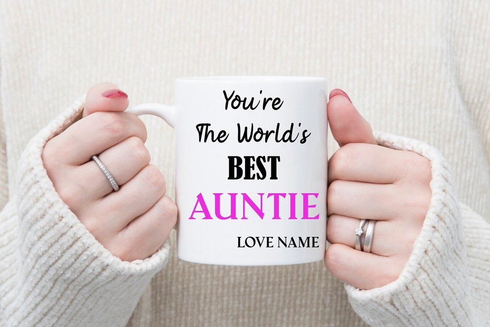 World Best Auntie Mug 11oz Mug Tea Coffee Gifts For Everyone Cup Personalised